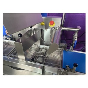 Machine de recouvrement de chocolat pour gaufrettes et biscuits, petite enrobeuse de chocolat chinoise, machine de recouvrement de chocolat pour cacahuètes à vendre - Product Image 2