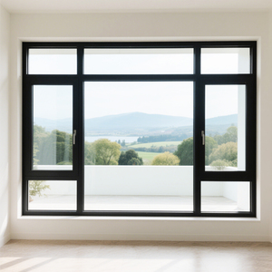 LEDOW Fenêtres à battants modernes en aluminium Slimline Tilt Turn Black Window Glass Grey Handle <span class=keywords><strong>Double</strong></span> Triple Glazing for Villas USA - Product Image 4