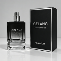 Bouteilles de parfum de luxe personnalisées avec des caractéristiques uniques, carrées, 50 ml, 100 ml, bouteilles de parfum en verre vides, 30 ml, bouteille de parfum noire avec couvercle