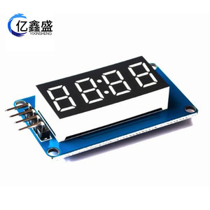 YIXINSHENG 4 <b>Digit</b> Led Display Module With <b>Clock</b> Dot Segment Type For Electronics Projects - Product Image 1