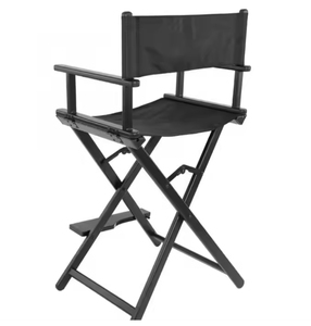 एकल जंगली एल्यूमीनियम निदेशक कुर्सी पोर्टेबल फोल्डेबल एल्यूमीनियम निर्देशक कुर्सी के साथ एल्यूमीनियम फ्रेम सैलून मेकअप कुर्सी - Product Image 4