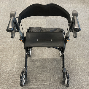 Venta caliente discapacidad Bariatric <span class=keywords><strong>Walker</strong></span> con asiento grande, altura ajustable Extra ancho Heavy Duty <span class=keywords><strong>Rollator</strong></span> para personas mayores - Product Image 5
