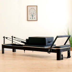 <span class=keywords><strong>Reformer</strong></span> de Pilates Comercial Totalmente Negro en Oferta, <span class=keywords><strong>Reformer</strong></span> de Pilates de Aluminio para Entrenamiento en Estudio y Desarrollo Corporal - Product Image 1