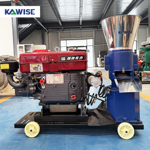 Macchina a Pellet di alimentazione Diesel 160 a 3 <span class=keywords><strong>rulli</strong></span> di tipo 100-150KGH piccola azienda agricola animale pollame bestiame mangime Pellet Mill per uso domestico - Product Image 1