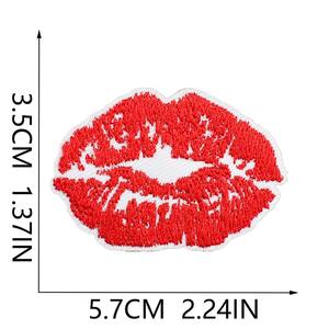 Venta caliente nueva moda negro <span class=keywords><strong>rojo</strong></span> tema hierro en bordado Diy accesorios parches para sombrero gorra Decoración - Product Image 5