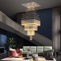 Lustre en cristal personnalisé de grande taille en or pour la décoration de restaurants, d'hôtels et de mariages, lampe suspendue pour plafond, globe