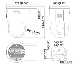 DS-2DE3A400BW-DE(T5) Hik Surveillance CCTV Dome Camera Kit 4 ColorVu Mini PTZ Smart CMOS <b>Sensor</b> NVR Night Vision <b>Motion</b> - Product Image 4