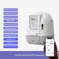 Bac à litière électrique intelligent pour chat, silencieux, magnétique, anti-pincement, à nettoyage automatique par une simple touche, facile à nettoyer