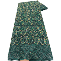 Tissu en dentelle suisse africaine NI.AI de haute qualité, écologique, avec pierres, tissus en voile suisse de coton nigérian avec pierres brillantes