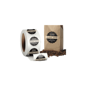 Venta al por mayor de lujo corrugado logotipo personalizado pegatina - Product Image 1