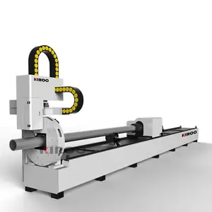 KIROC Side Mount Metal Steel Pipe Laser Cutter 45 Degrees Bevel Cutting Pipe Laser Cutting Machine