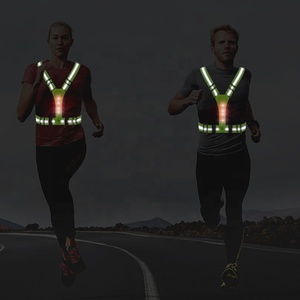 <strong>Hi</strong> <strong>Vis</strong> Outdoor LED Flashing Safety Reflective Belt Vest Adjustable Night Running &amp; Cycling Led Vest - Product Image 6