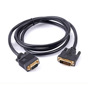 <span class=keywords><strong>Cable</strong></span> Adaptador <span class=keywords><strong>DVI</strong></span> <span class=keywords><strong>a</strong></span> <span class=keywords><strong>VGA</strong></span> Chapado en Oro con Revestimiento de PVC, Resolución 1080P, 1.5m de Longitud para Computadora y Monitor - Product Image 1
