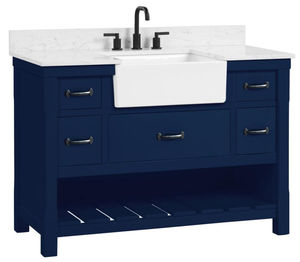 Mueble de Baño Estilo Rústico Azul Marino - Product Image 2
