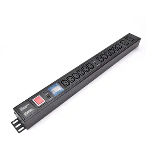 IEC PDU with Overload Protection Power Monitor PDU for Network Cabinet