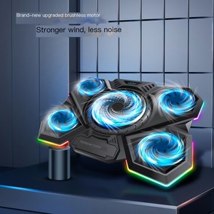 Base de Refrigeración <span class=keywords><strong>para</strong></span> Portátil Gaming RGB con Altura Ajustable, 5 <span class=keywords><strong>Ventiladores</strong></span> con Motor sin Escobillas <span class=keywords><strong>para</strong></span> un Rendimiento de Ventilación Potente - Product Image 4