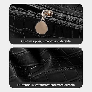 Sac de maquillage de voyage grande capacité sacs à cosmétiques pour femmes étanche Portable ouvert plat maquillage organisateur avec diviseur et poignée