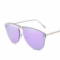 Nouvelles lunettes de soleil de style coréen, lunettes de soleil sans monture tendance, populaires auprès des influenceurs, UV400, idéales pour la conduite