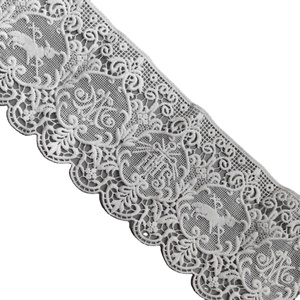 Lámpara litúrgica eclesiástica del Espíritu Santo de 12 cm, encaje marial IHS con ribete de encaje de bobina para iglesia, para mantel de altar - Product Image 1