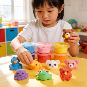 ดินน้ำมันสำหรับเด็ก ชุดทำสไลม์นุ่มพิเศษ น้ำหนักเบา ของเล่น DIY วัสดุสำหรับทำขนม ดินปั้น ดินเหนียวแห้งเร็ว - Product Image 4