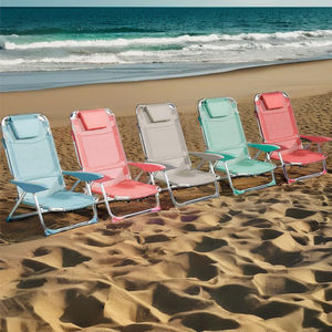 गार्डन बीच के लिए फोल्डेबल रेक्लाइनिंग चेयर एल्यूमीनियम हल्का आउटडोर पोर्टेबल - Product Image 4