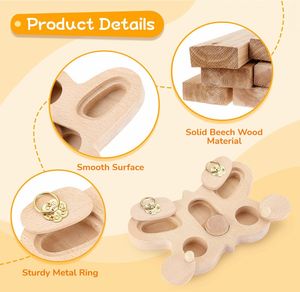 Sınır Ötesi Çevre Dostu Dayanıklı Ahşap Küçük Hayvan Yemliği İç ve Dış Mekan Kullanımı İçin - Product Image 4