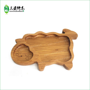 Plato de frutas de bambú estilo japonés, bandeja de hotel, plato creativo para almacenamiento de frutas y dulces, plato infantil de madera maciza. - Product Image 4