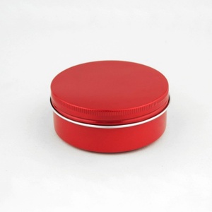 100ml 100g Decorative Aluminum Round Tin Container Red Color Cosmetic Containers for Candles Lipstick Toothpaste & Lotion - Product Image 2