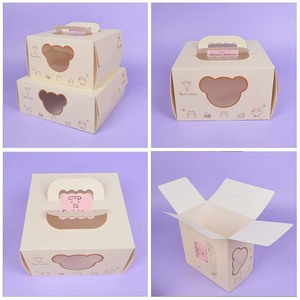 Caja de Embalaje para Pasteles con Ventana Transparente, Caja para Cupcakes, Cajas de Papel para Tartas, Caja de Embalaje para Pasteles - Product Image 4