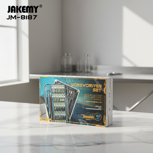Juego <span class=keywords><strong>de</strong></span> Destornilladores <span class=keywords><strong>de</strong></span> Precisión JM-8187, 83 Piezas, Caja <span class=keywords><strong>de</strong></span> Herramientas para Reparación <span class=keywords><strong>de</strong></span> Teléfonos Móviles y Computadoras Portátiles, Acero, OEM, <span class=keywords><strong>Punta</strong></span> Magnética Personalizable - Product Image 1