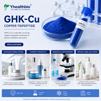 Poudre de GHK-Cu, Tripeptide de Cuivre-1, Peptide de Cuivre Bleu, Matière Première Cosmétique, Vente en Gros