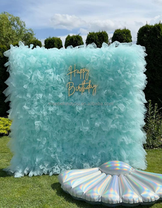 Nueva Tendencia: Muro de Tela Personalizado para Bodas, Cumpleaños, Revistas, Fotomatón, Alquiler para Fiestas, Tela Enrollable Rosa - Product Image 2