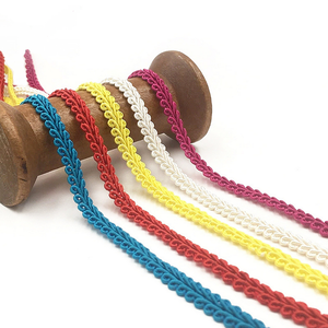 8mm barato al por mayor Diy accesorios de encaje de costura colores surtidos 8mm cinturón decorativo tela de encaje trenzado ciempiés cinta de encaje Trim - Product Image 1