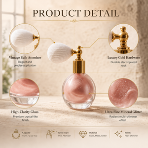 HKH Spray Iluminador Personalizado en Oferta, Bruma Brillante con Polvo de Perlas, Maquillaje Iluminador de Larga Duración, Venta al Por Mayor OEM - Product Image 4