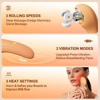 Pijat Rahang, Leher, dan Bahu dengan 3 Tingkat Pemanasan + Getaran + Mode Pijatan, Alat Pijat TMJ Ergonomis, Pelatih Otot Rahang