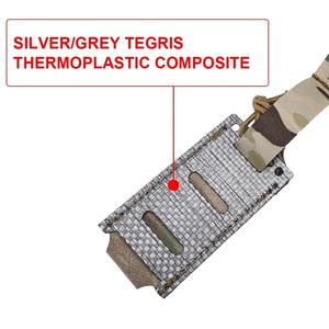 Pochette tactique pour chargeur simple 9 mm en nylon 500D à 8 couches avec thermoplastique Tegris, compatible Molle, pour la chasse - Product Image 5