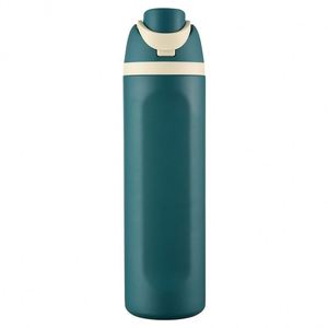 Bouteille d'eau isotherme en acier inoxydable de 17 oz avec poignée, imprimée en sérigraphie, pour le sport et les voyages en extérieur, écologique - Product Image 1