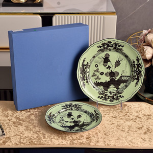 Juego de Platos de Porcelana con Diseño Floral Moderno y Lujoso Europeo, 2 Piezas, Ecológico, Personalizable, Decoración para el Hogar y Negocios - Product Image 3