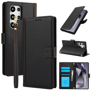 Funda de teléfono con ranura para múltiples tarjetas de cuero de lujo para <span class=keywords><strong>Samsung</strong></span> <span class=keywords><strong>Galaxy</strong></span> S25 Ultra S24 S23 <span class=keywords><strong>Book</strong></span> Stand Back Cover - Product Image 2