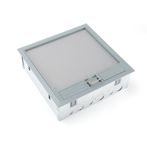 Prise de sol Sika MT-01, 1 prise, 10A, 230V, norme américaine, encastrée, acier inoxydable, argent, étanche, pour la maison et le bureau - Product Image 2