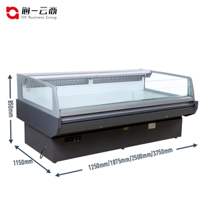 Exhibición de supermercado Equipo de refrigeración comercial Precio de fábrica directo Vitrina de refrigerador de una sola temperatura grande - Product Image 3