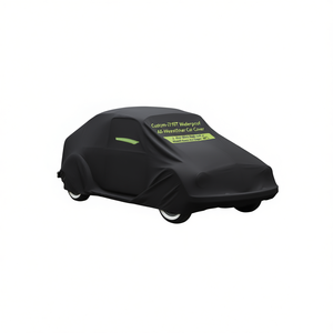 Housse de voiture imperméable 210T sur mesure pour VW Beetle 2 portes, utilisation extérieure avec fermeture éclair 167L - Product Image 1