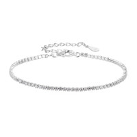 Bracelet Tennis en Argent 925 Personnalisé, Nouveau, Vente en Gros pour Fabricants, Zircon Cubique, Plaqué Rhodium, Bijoux Fins, Cadeau pour Femme