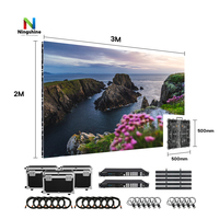 Écran LED d'intérieur P2.97 500x500mm sans écran noir pour location, panneau d'affichage vidéo LED pour fond de scène