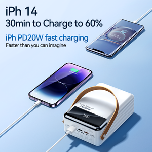 <span class=keywords><strong>Powerbank</strong></span> d'extérieur Remax <span class=keywords><strong>80000</strong></span> MAh Chargeur portable 22.5W Charge rapide <span class=keywords><strong>80000</strong></span> mAh Power Bank Câble intégré avec lumière LED - Product Image 3