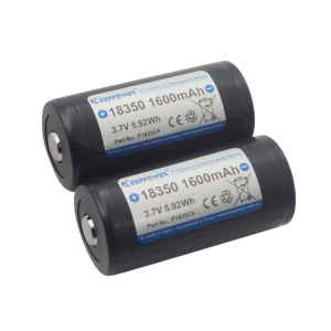 Batería Recargable de Iones de Litio de Alta Capacidad 18350 1600mAh 3.7V con Protección para Linterna, Lámpara Frontal, Vape OEM P1835C4 - Product Image 3