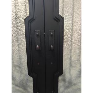 Puertas de entrada frontal metálicas para casas puertas de entrada de acero exterior modernas puertas de entrada de seguridad puertas de hierro exterior entrada rotura térmica forjada - Product Image 3