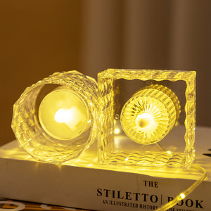 Cross-Border <strong>Candle</strong> <strong>Holder</strong> Crystal LED <strong>Candle</strong> Light Votive Candlestick For Home Decor Wedding Decorations - Product Image 2