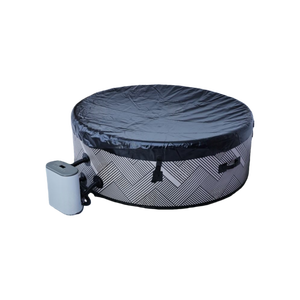 Spa <span class=keywords><strong>gonflable</strong></span> portable de conception moderne pour l'extérieur, avec jets apaisants pour <span class=keywords><strong>jacuzzi</strong></span>, capacité 4 personnes, fonction massage et couverture. - Product Image 2