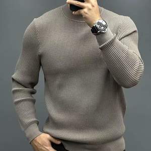 Suéteres de punto de talla grande antiarrugas y transpirables de calidad superior para hombre para invierno, precio al por mayor de tamaño personalizado - Product Image 3